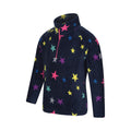 Blue-Yellow - Pack Shot - Mountain Warehouse Childrens-Kids Endeavour Printed Fleece Top (Pack of 2)