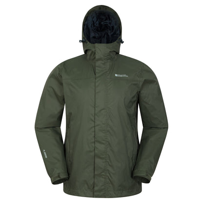 Green - Front - Mountain Warehouse Mens Torrent Waterproof Jacket