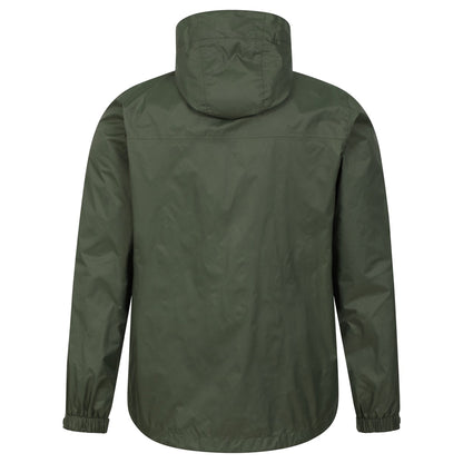 Green - Back - Mountain Warehouse Mens Torrent Waterproof Jacket