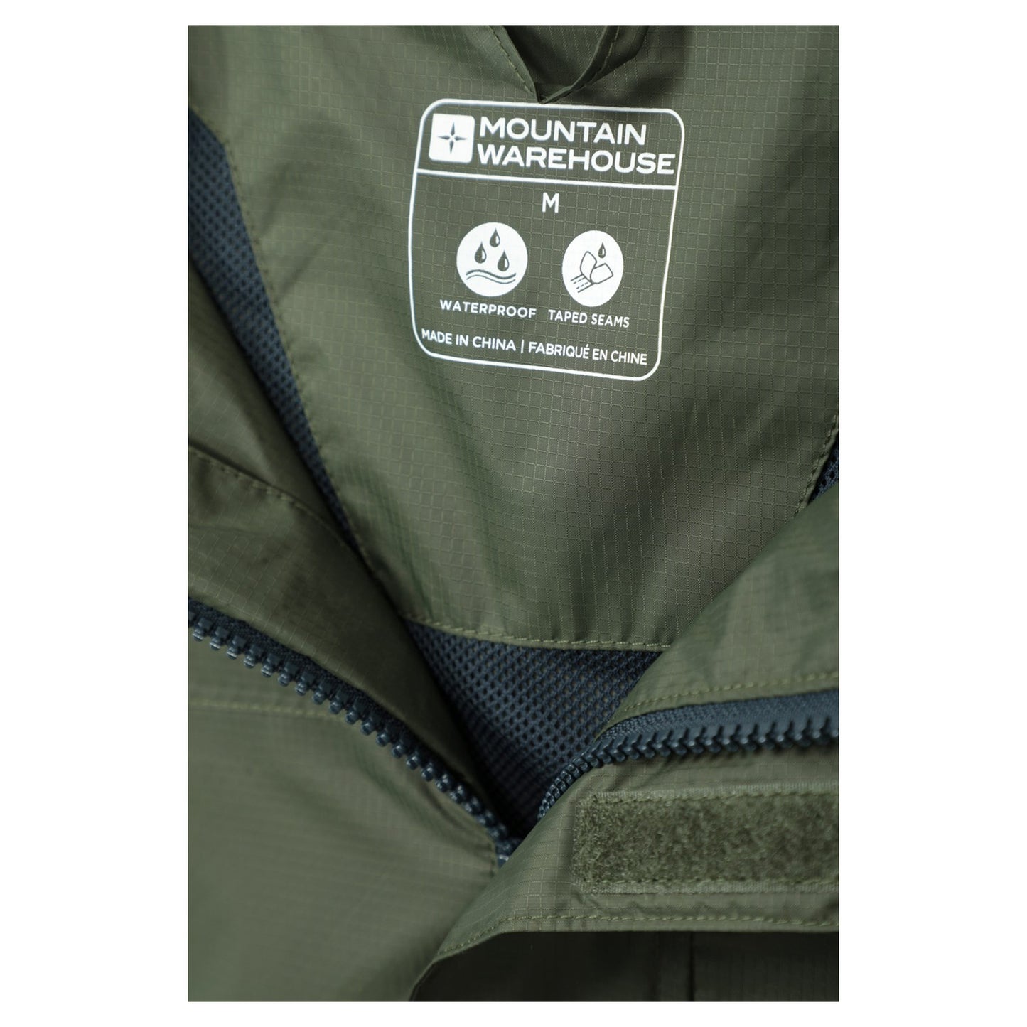 Green - Close up - Mountain Warehouse Mens Torrent Waterproof Jacket
