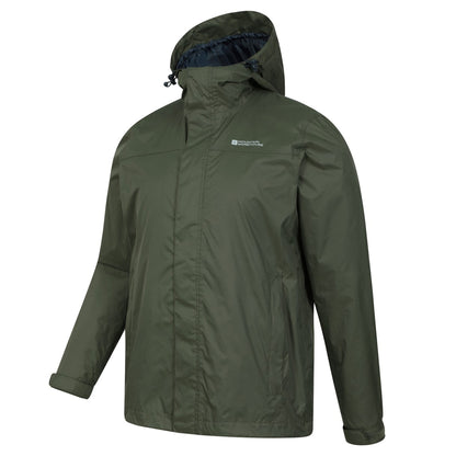 Khaki Green - Side - Mountain Warehouse Mens Torrent Waterproof Jacket