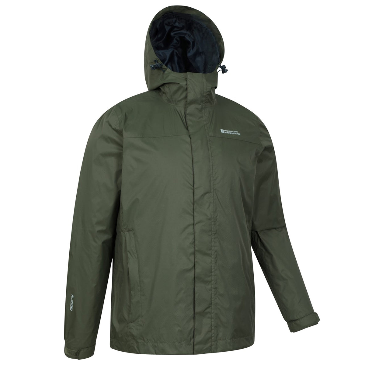 Khaki Green - Pack Shot - Mountain Warehouse Mens Torrent Waterproof Jacket