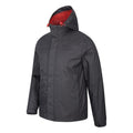 Dark Grey - Close up - Mountain Warehouse Mens Torrent Waterproof Jacket