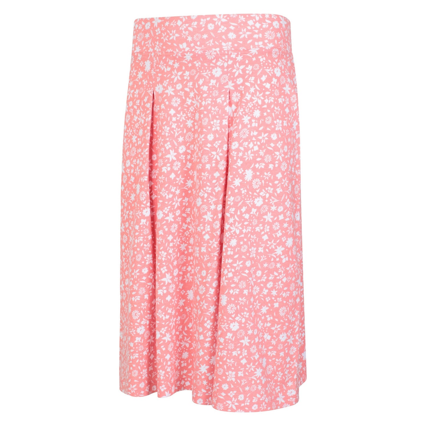 Red - Side - Mountain Warehouse Womens-Ladies Waterfront Floral Jersey Midi Skirt