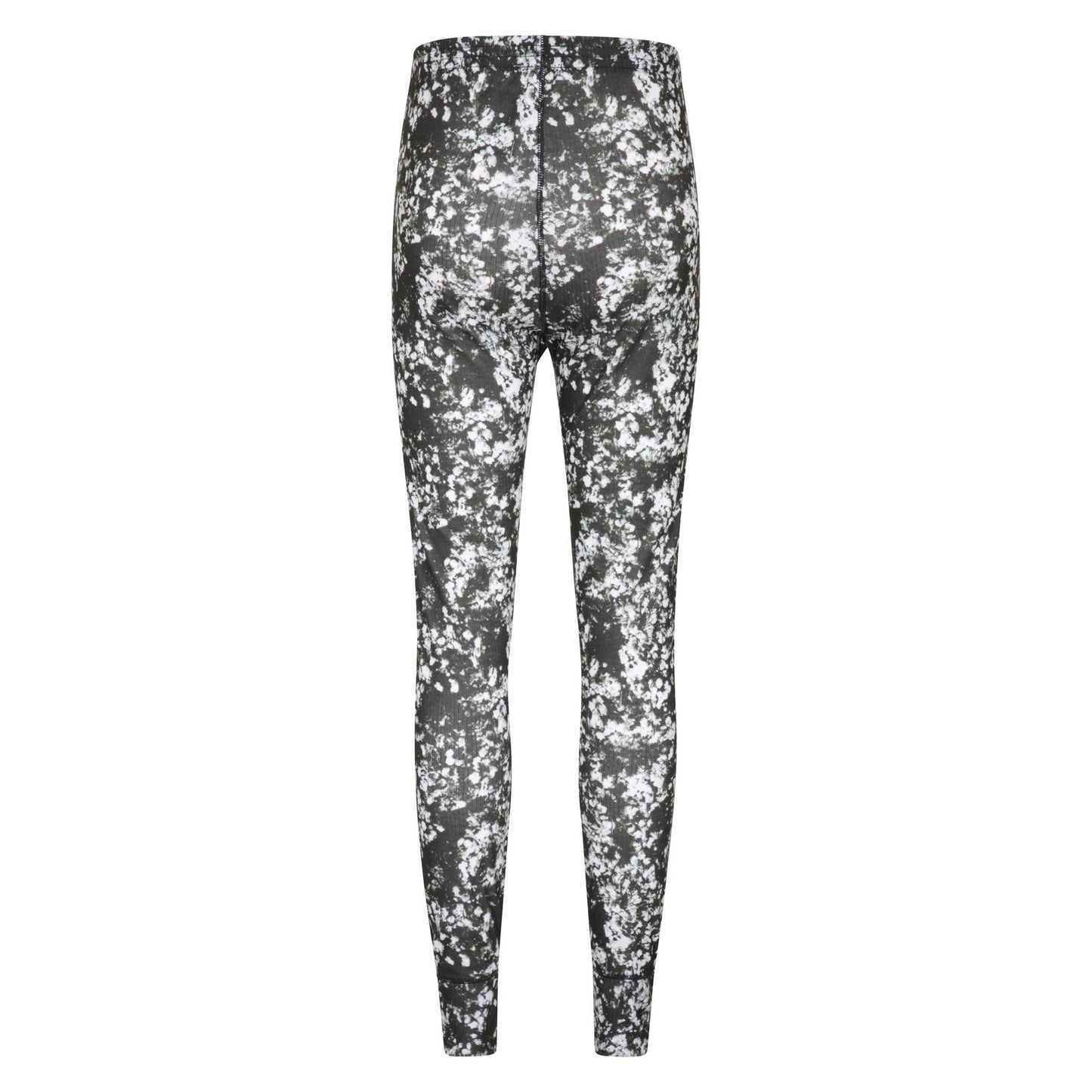 Black - Back - Mountain Warehouse Womens-Ladies Talus Printed Thermal Bottoms