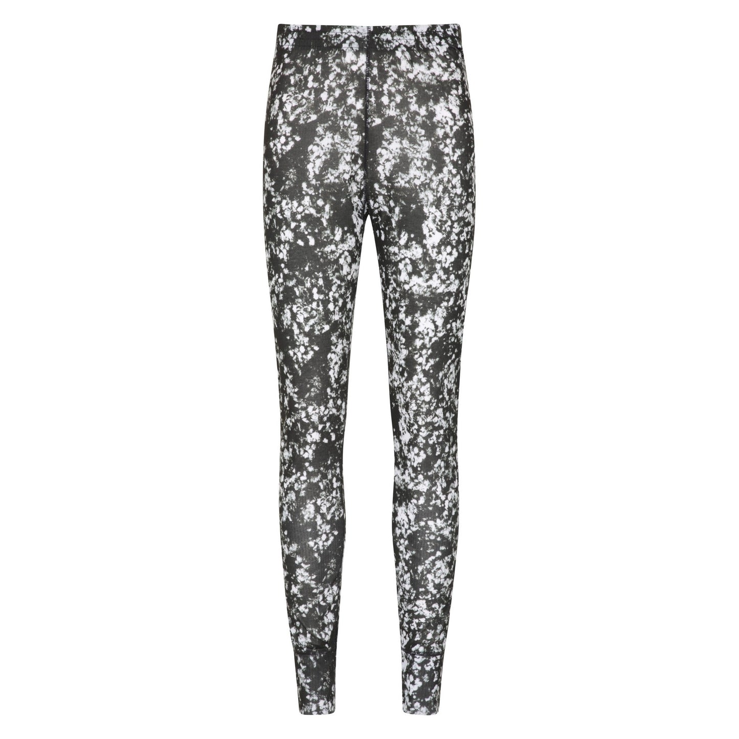 Black - Front - Mountain Warehouse Womens-Ladies Talus Printed Thermal Bottoms