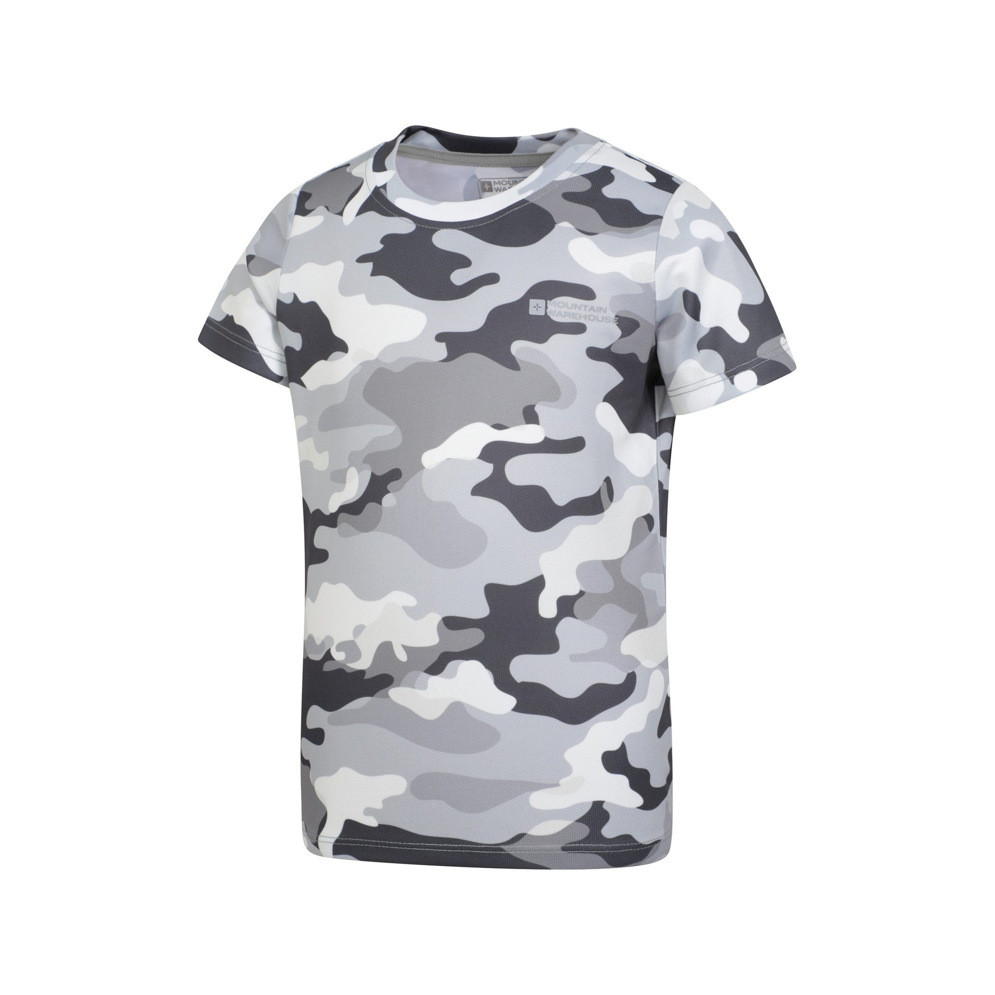 Blue - Lifestyle - Mountain Warehouse Childrens-Kids Camouflage Active T-Shirt