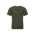 Dark Khaki - Back - Mountain Warehouse Childrens-Kids Dinosaur Organic Glow In The Dark T-Shirt