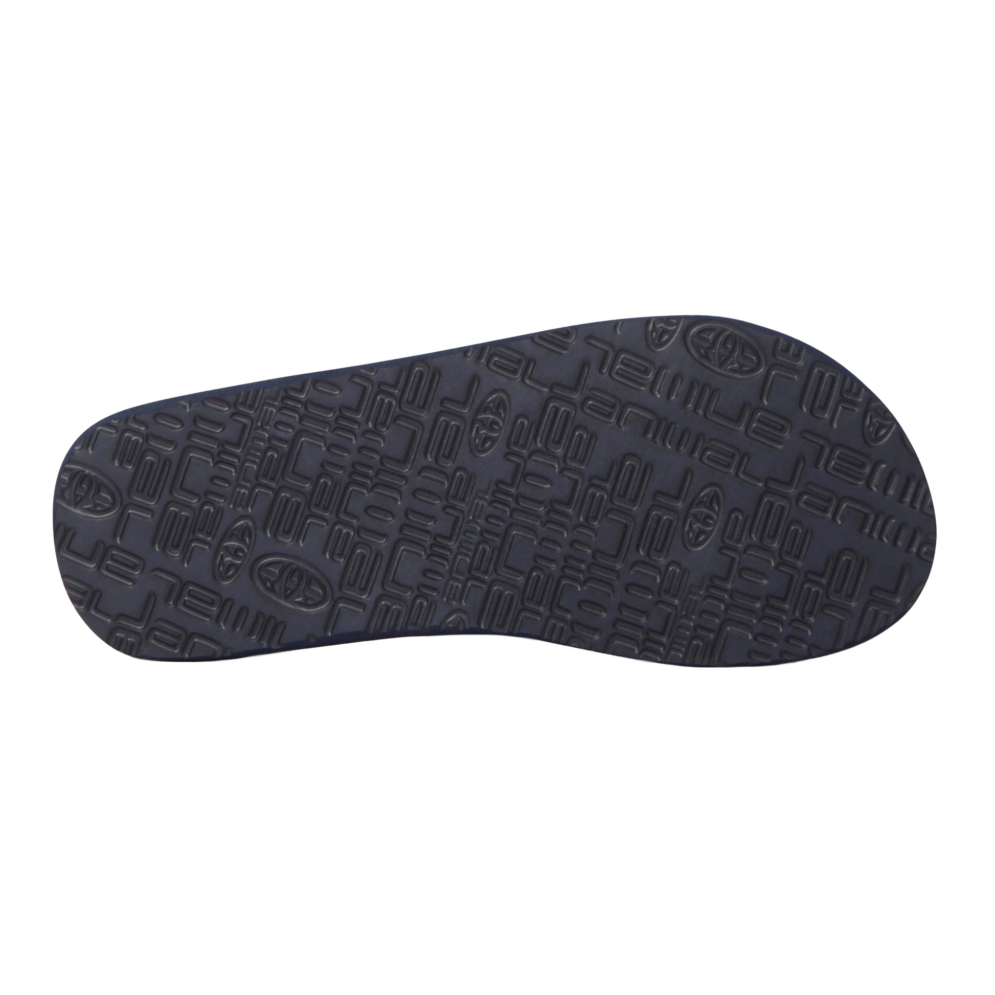 Navy - Side - Animal Womens-Ladies Sandbar Contrast Detail Recycled Sliders