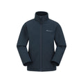 Navy - Front - Mountain Warehouse Childrens-Kids Grasmere Soft Shell Jacket