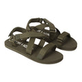 Khaki Green - Front - Animal Womens-Ladies Drift Recycled Sandals