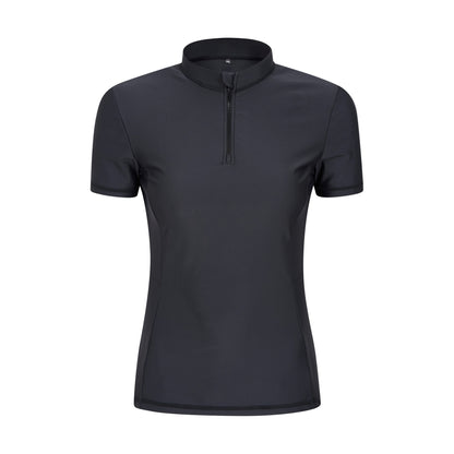 Black - Front - Mountain Warehouse Womens-Ladies Hayle Rash Guard