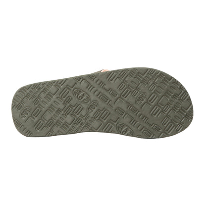 Light Khaki - Side - Animal Womens-Ladies Swish Contrast Detail Recycled Flip Flops