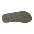Light Khaki - Side - Animal Womens-Ladies Swish Contrast Detail Recycled Flip Flops