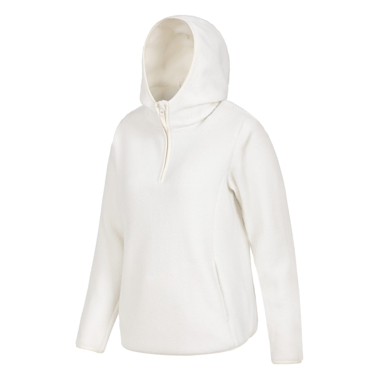 Cream - Side - Mountain Warehouse Womens-Ladies Cosmos Fleece Recycled Hoodie