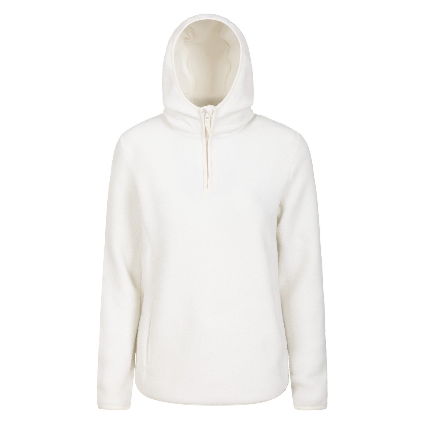 Cream - Front - Mountain Warehouse Womens-Ladies Cosmos Fleece Recycled Hoodie