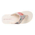 Light Beige - Back - Animal Womens-Ladies Swish Palm Tree Recycled Flip Flops