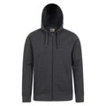 Charcoal - Front - Mountain Warehouse Mens Essentials Full Zip Hoodie