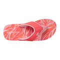 Orange - Back - Animal Womens-Ladies Swish Leaf Print Recycled Flip Flops