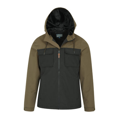 Khaki Green - Pack Shot - Mountain Warehouse Mens Burford Jacket