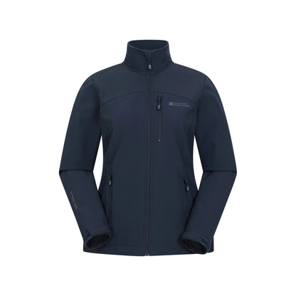 Navy - Front - Mountain Warehouse Womens-Ladies Grasmere Soft Shell Jacket