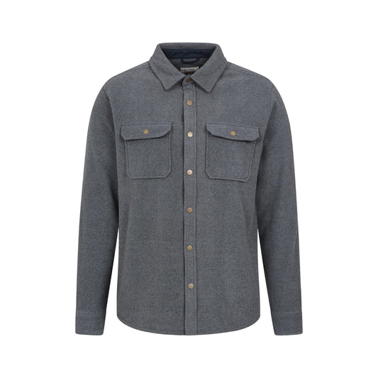 Dark Grey - Front - Mountain Warehouse Mens Dresden Melange Shirt