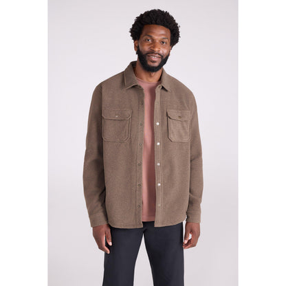 Dark Brown - Front - Mountain Warehouse Mens Dresden Melange Shirt