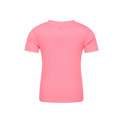 Bright Pink - Back - Mountain Warehouse Childrens-Kids Aqua Swim Top