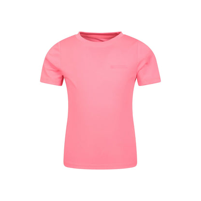 Bright Pink - Front - Mountain Warehouse Childrens-Kids Aqua Swim Top