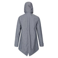 Navy - Back - Mountain Warehouse Womens-Ladies Textured Long Waterproof Jacket