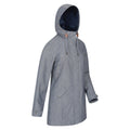 Navy - Lifestyle - Mountain Warehouse Womens-Ladies Textured Long Waterproof Jacket