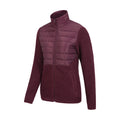 Burgundy - Side - Mountain Warehouse Womens-Ladies Dale Fleece Padded Jacket