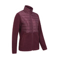 Burgundy - Lifestyle - Mountain Warehouse Womens-Ladies Dale Fleece Padded Jacket