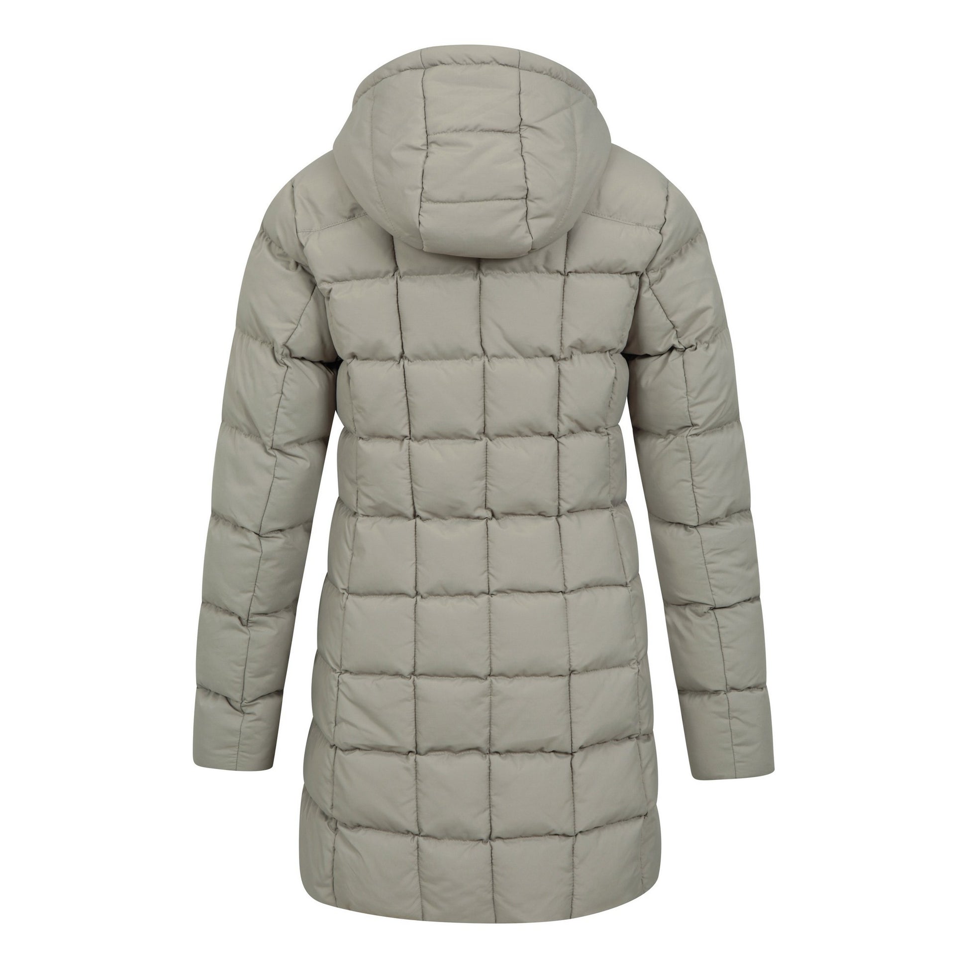 Khaki Green - Back - Mountain Warehouse Womens-Ladies Flurry Longline Padded Jacket