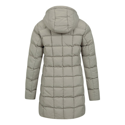 Khaki Green - Back - Mountain Warehouse Womens-Ladies Flurry Longline Padded Jacket