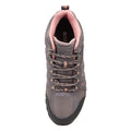 Grey - Pack Shot - Mountain Warehouse Womens-Ladies Belfour Suede Walking Boots
