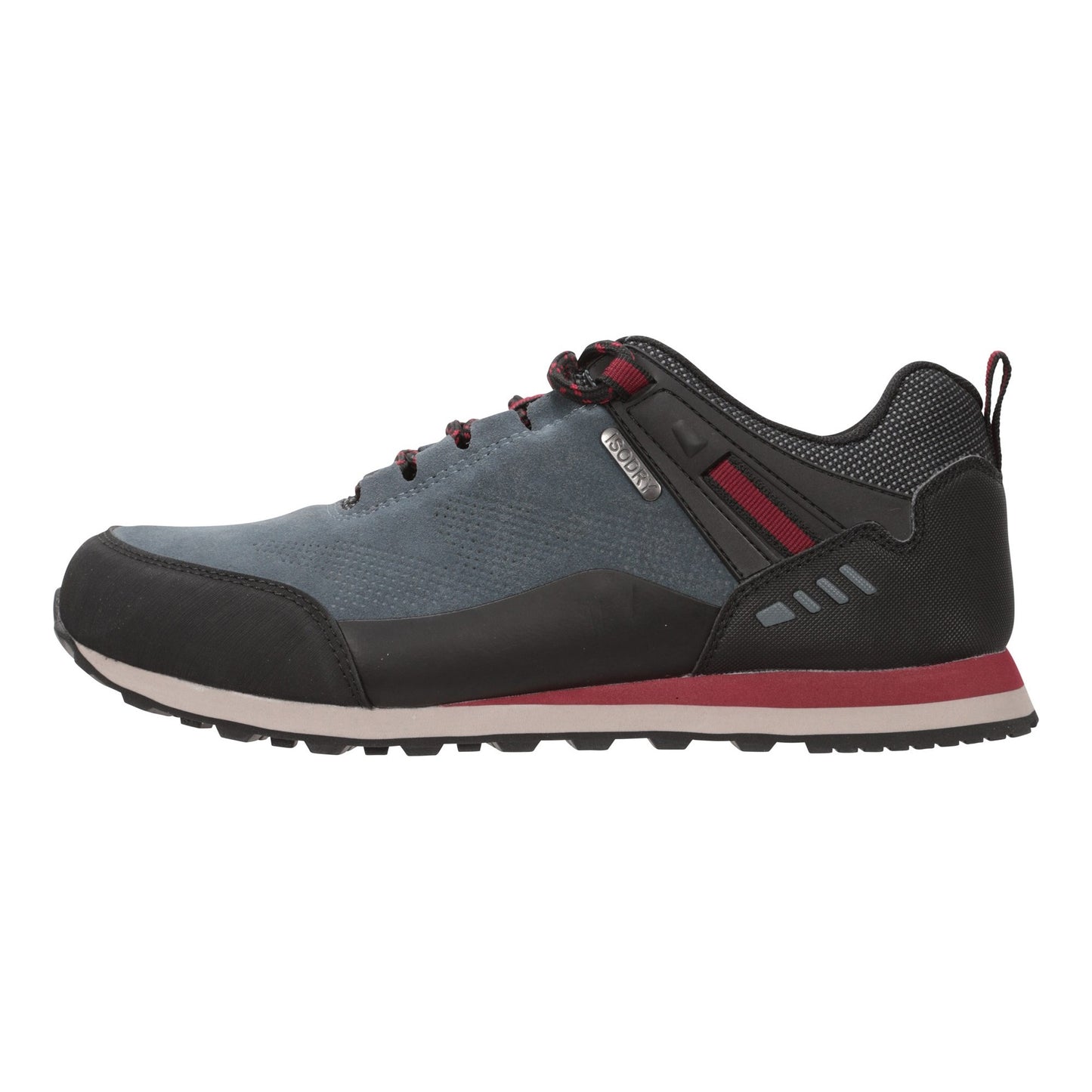 Teal - Side - Mountain Warehouse Womens-Ladies Stride Suede Waterproof Walking Shoes
