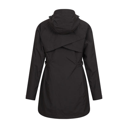 Black - Back - Mountain Warehouse Womens-Ladies Waterproof Trench Coat