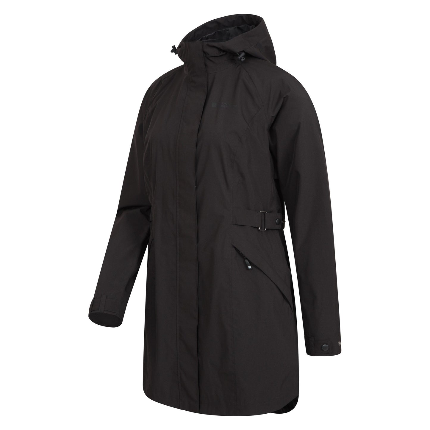 Black - Side - Mountain Warehouse Womens-Ladies Waterproof Trench Coat