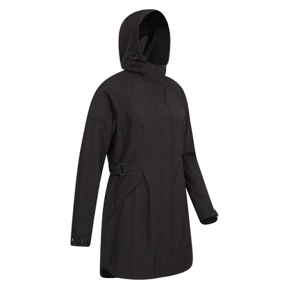Black - Lifestyle - Mountain Warehouse Womens-Ladies Waterproof Trench Coat