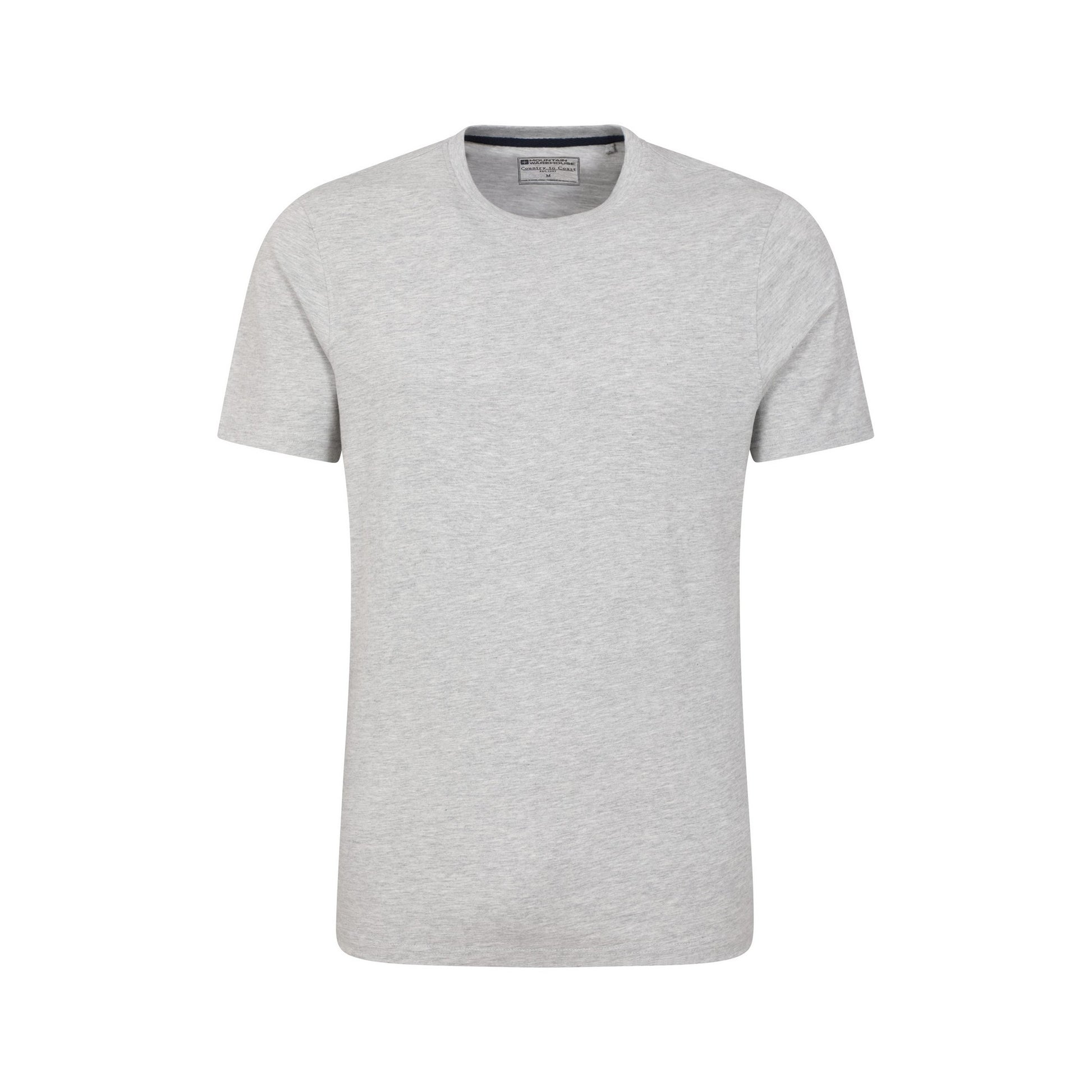 Grey - Front - Mountain Warehouse Mens Flint Crew Neck T-Shirt