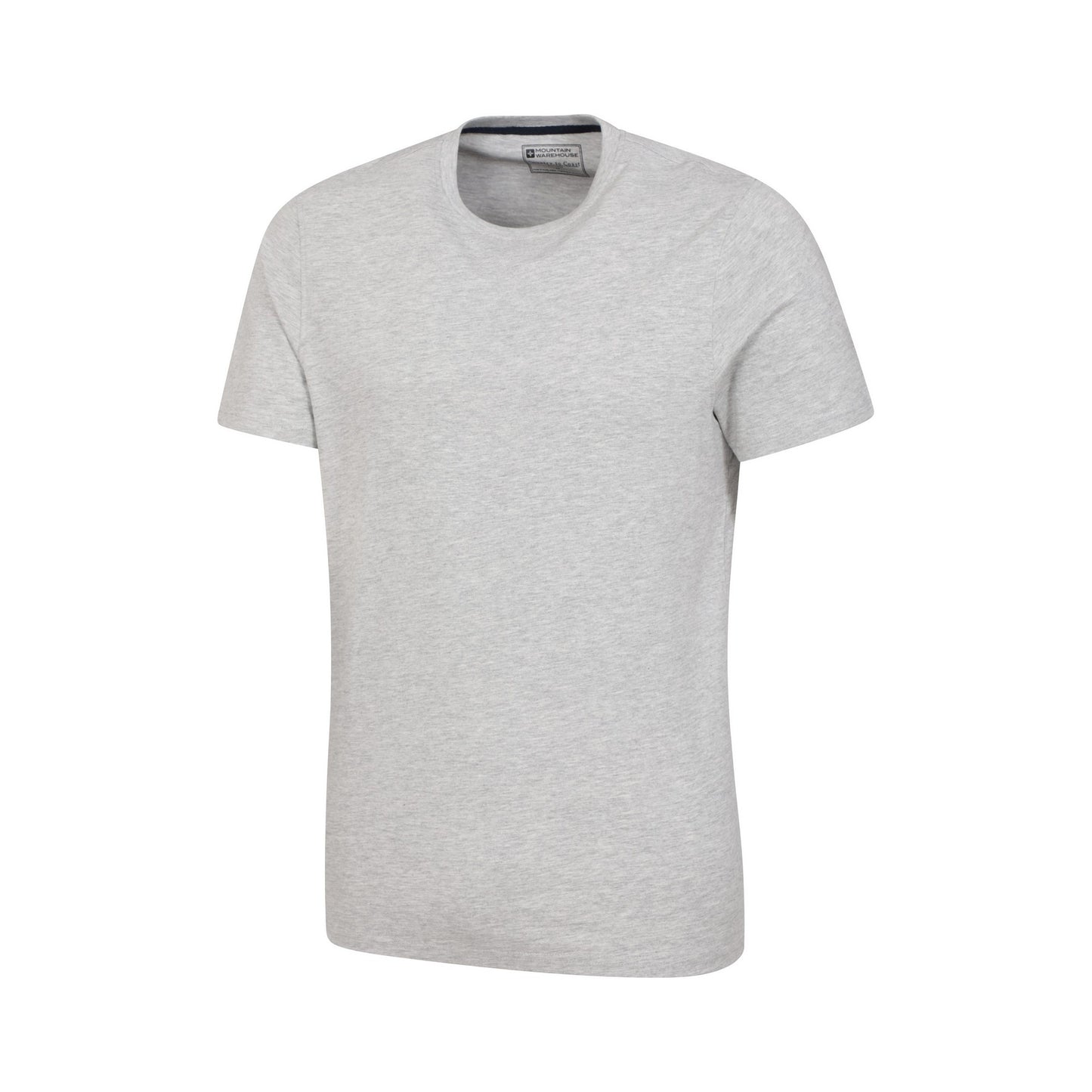 Grey - Side - Mountain Warehouse Mens Flint Crew Neck T-Shirt