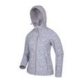 Light Grey - Side - Exodus Womens-Ladies Printed Water Resistant Soft Shell Jacket