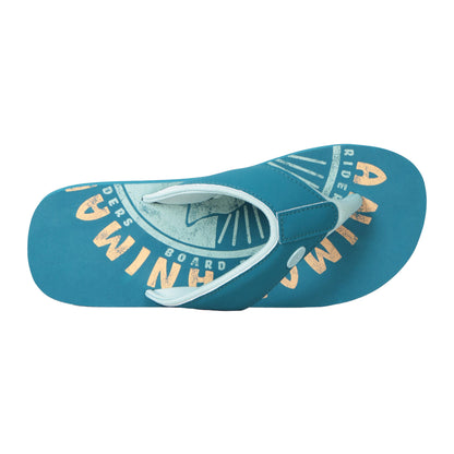 Avocado - Back - Animal Womens-Ladies Swish Logo Recycled Flip Flops