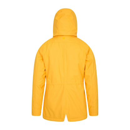 Mustard - Back - Mountain Warehouse Womens-Ladies Portobello Waterproof Padded Jacket