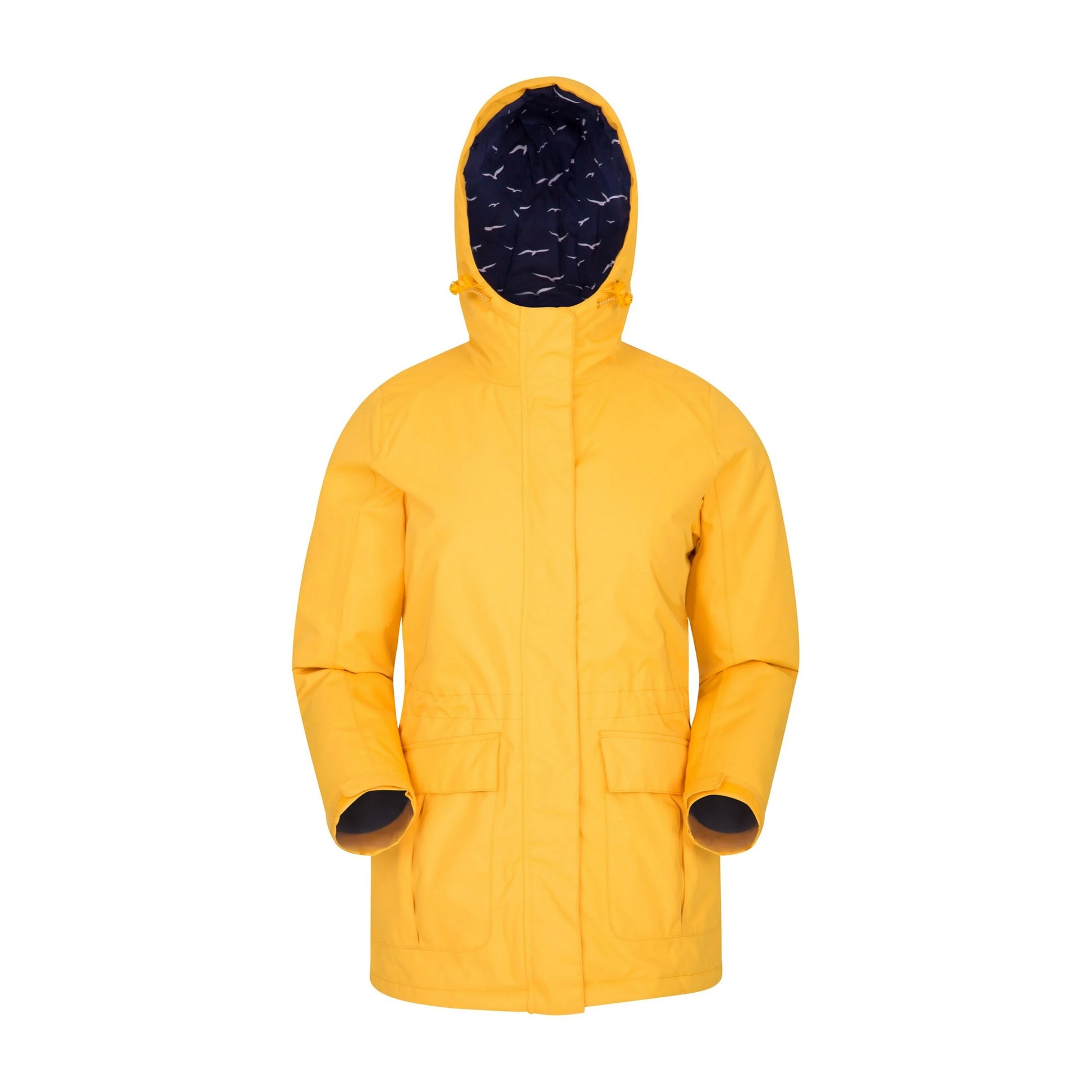 Mustard - Front - Mountain Warehouse Womens-Ladies Portobello Waterproof Padded Jacket