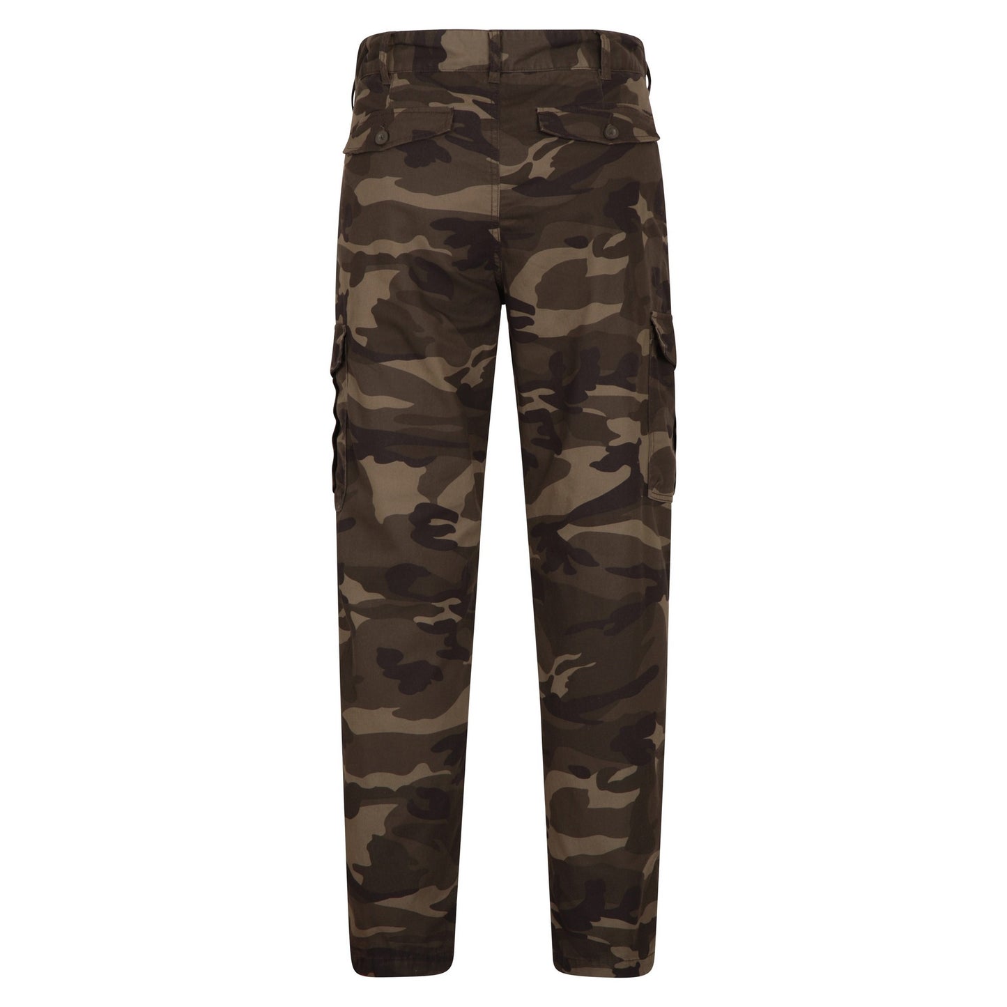Camouflage Green - Back - Mountain Warehouse Mens Lakeside Camo Cargo Trousers