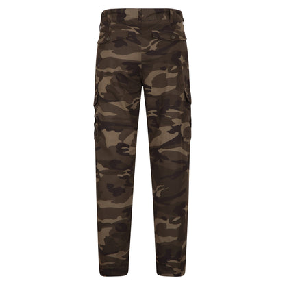 Camouflage Green - Back - Mountain Warehouse Mens Lakeside Camo Cargo Trousers