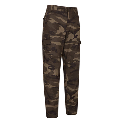 Camouflage Green - Lifestyle - Mountain Warehouse Mens Lakeside Camo Cargo Trousers
