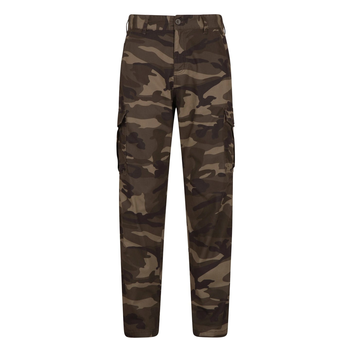Camouflage Green - Front - Mountain Warehouse Mens Lakeside Camo Cargo Trousers